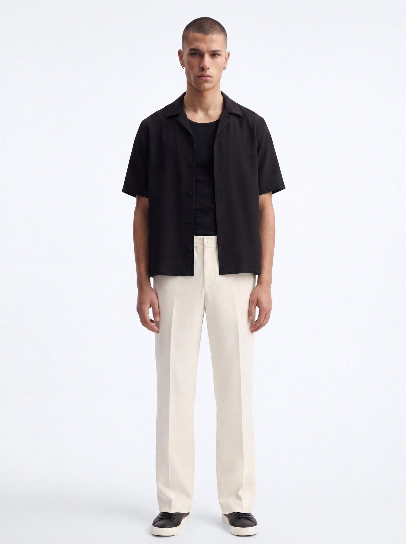 Modern Essential Straight Trouser - Off White