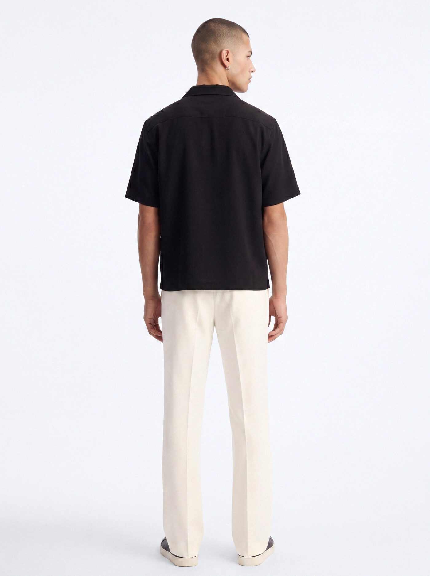 Modern Essential Straight Trouser - Off White