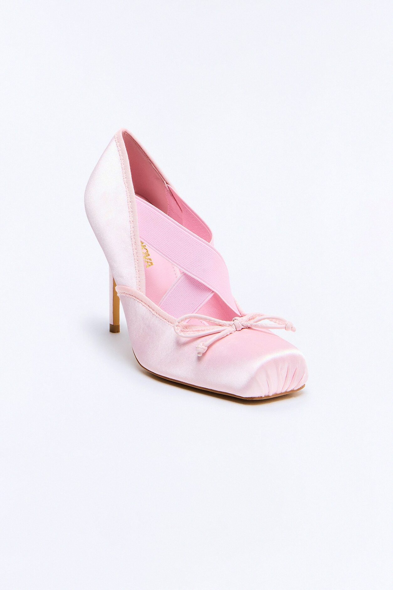 Aralyn Satin Ballet Pumps - Pink