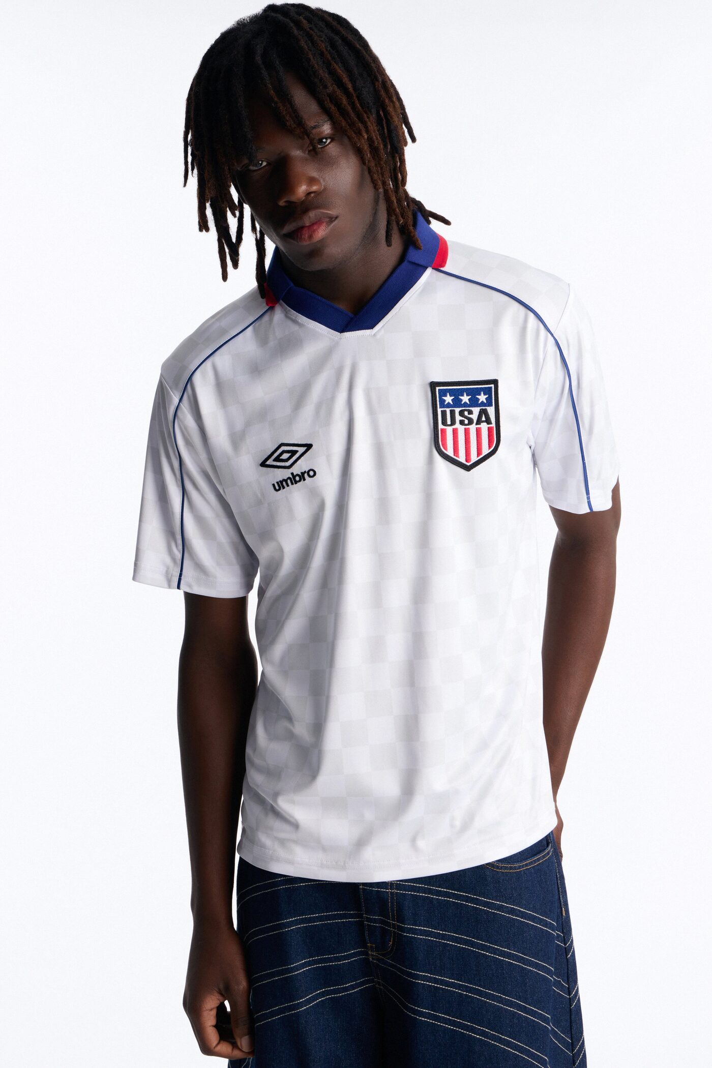 Umbro USA Collar Soccer Jersey - White