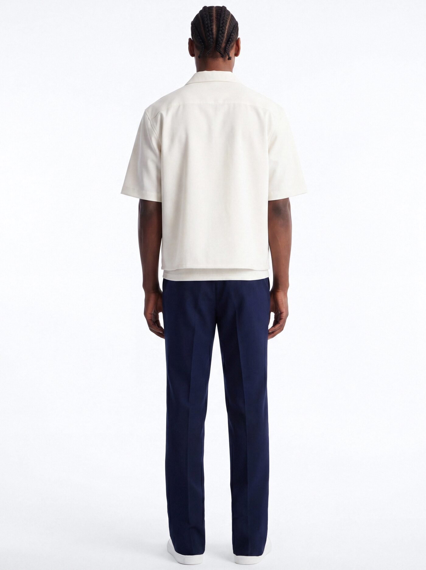 Modern Essential Straight Trouser - Navy