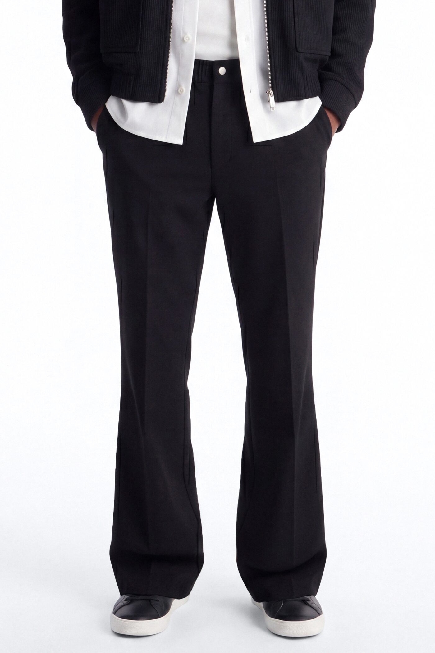 Modern Essential Straight Trouser - Black