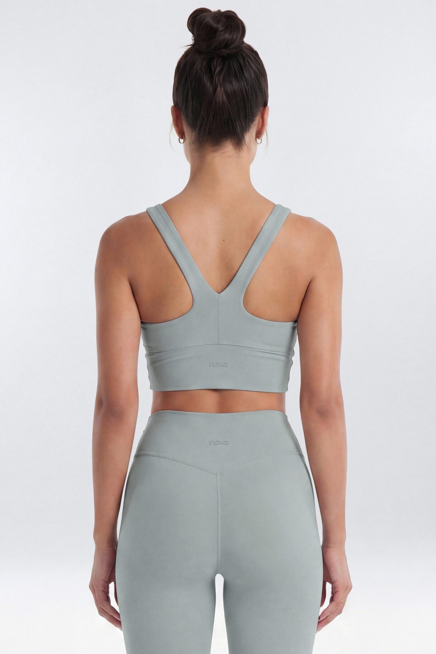 CloudForm™ Ruched Sports Bra - Steel