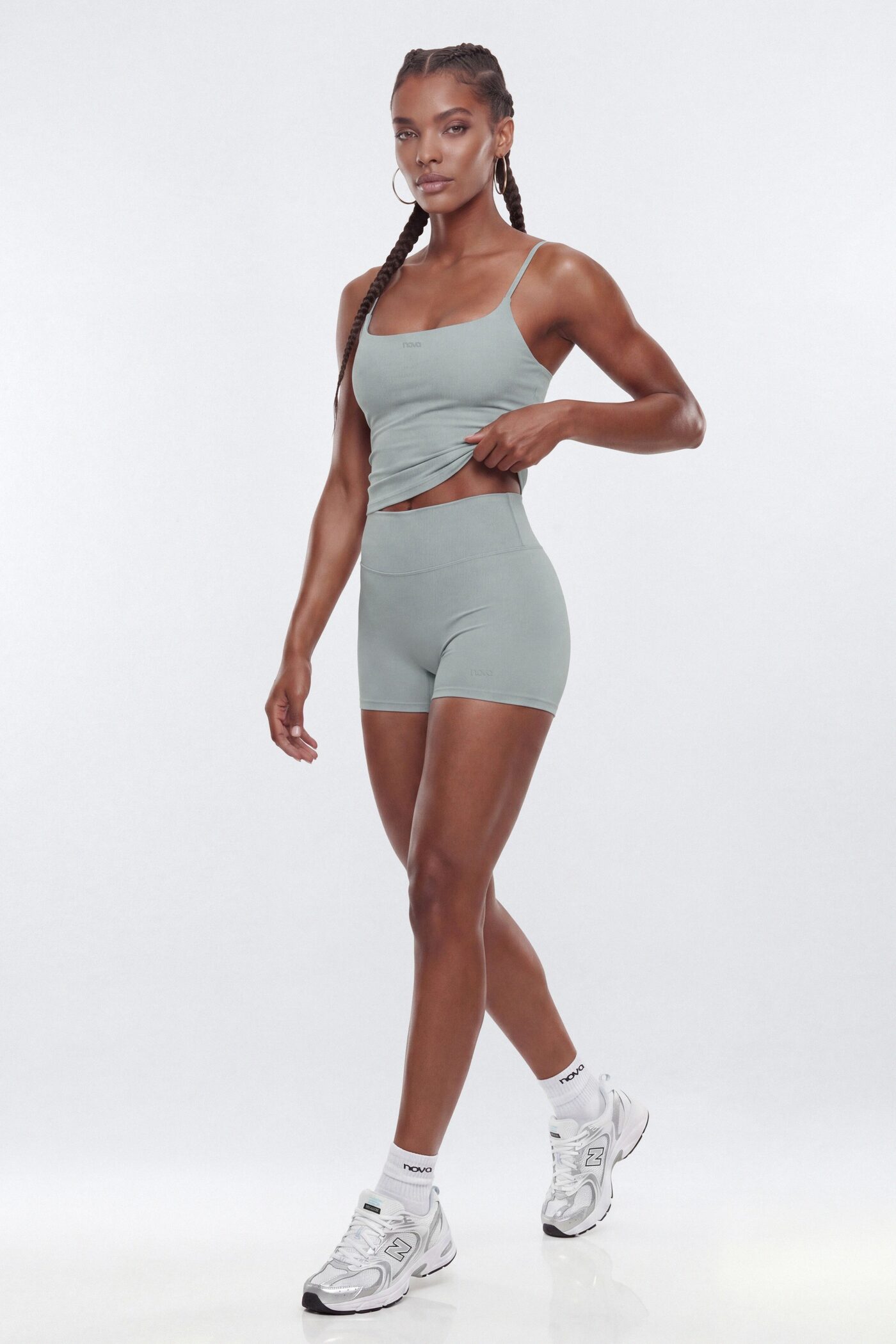 CloudForm™ 3″ Invisible Scrunch Biker Short - Steel
