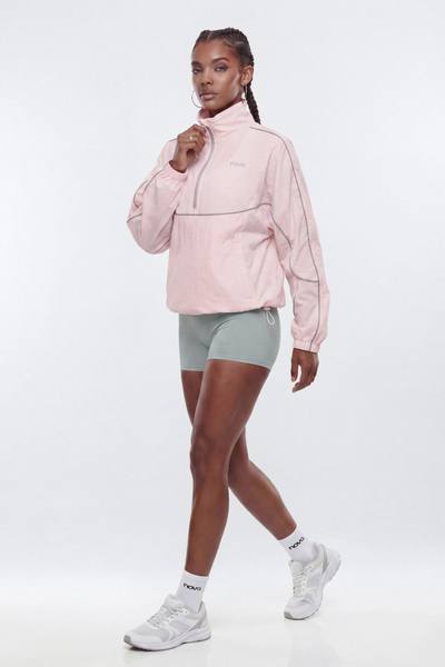 Active RipStop Quarter Zip Running Jacket - Pink