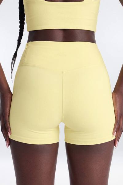 ButterSoft 4″ Hidden Pocket Biker Shorts - Yellow