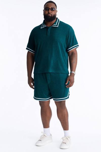 Classic Terry Cloth Polo - Teal