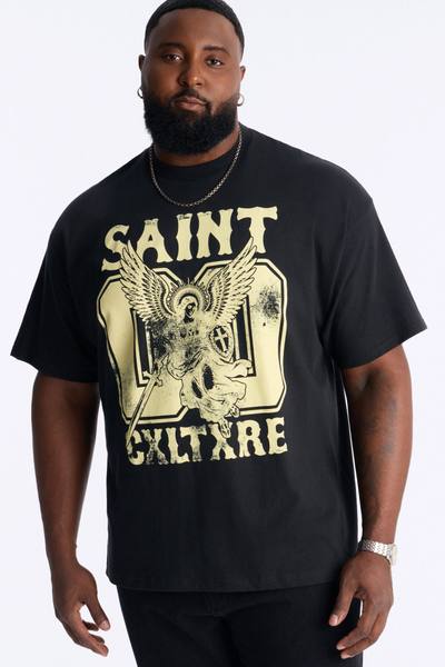 Saint Cxltxre 00 Oversized Short Sleeve Tee - Black