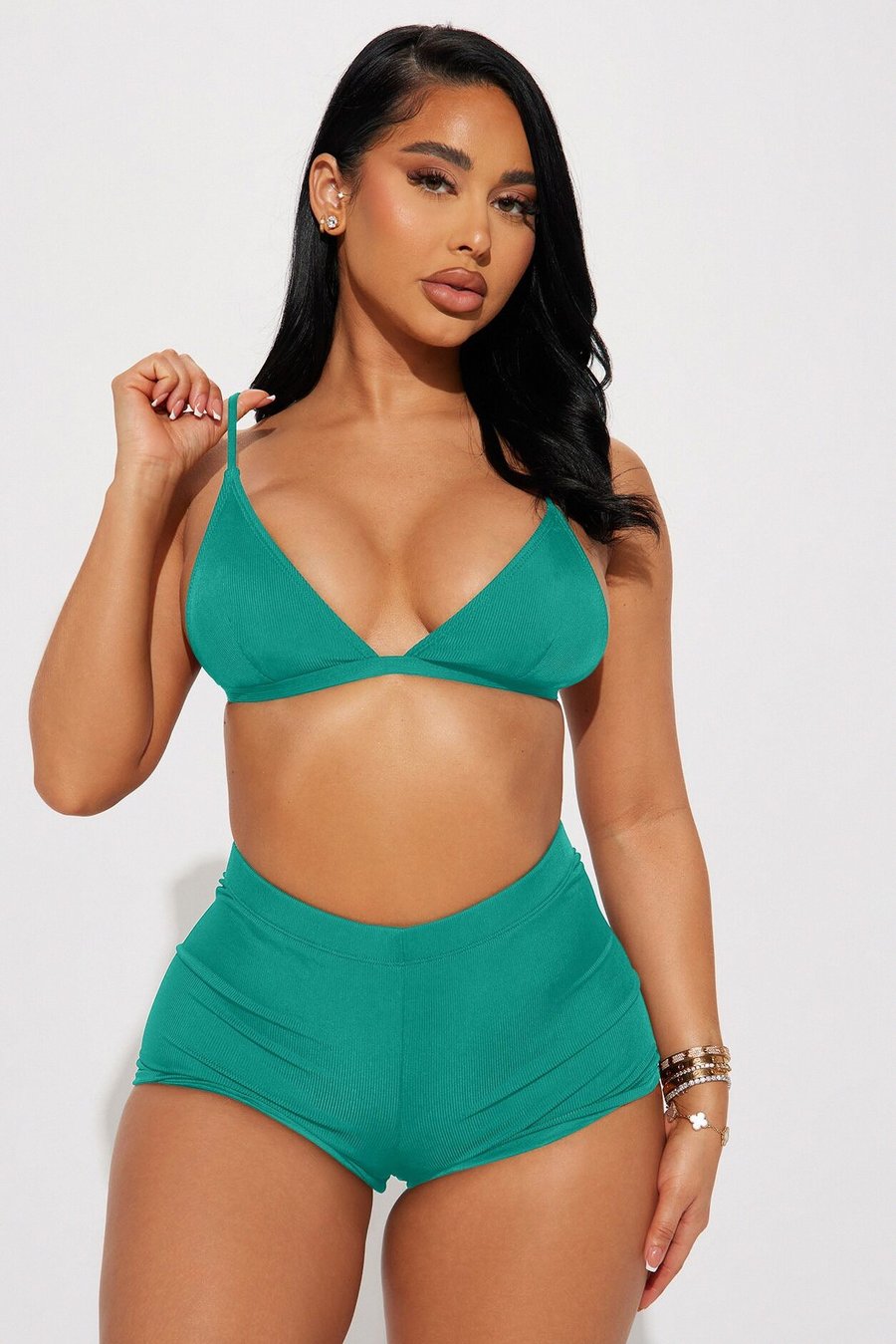 Leilani 2 Piece Short Bikini - Black