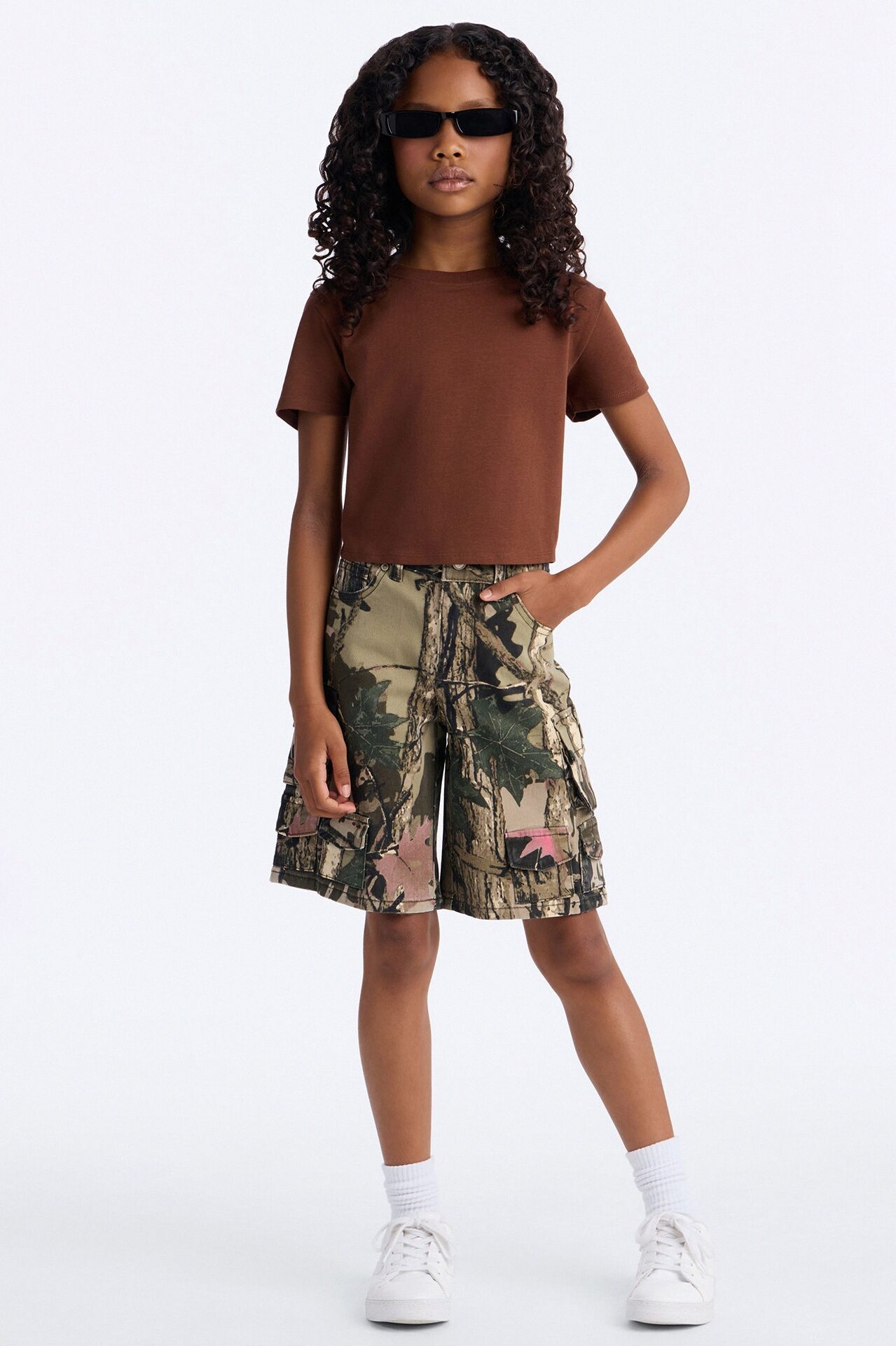 Mini Robin Crop Top - Brown