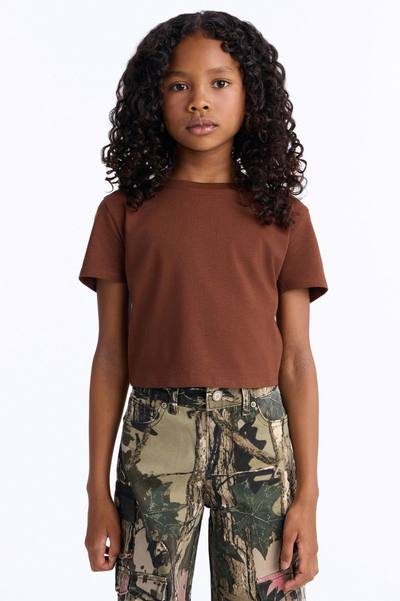 Mini Robin Crop Top - Brown