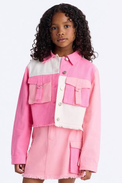 Mini You Better Flaunt It Denim Jacket - Pink