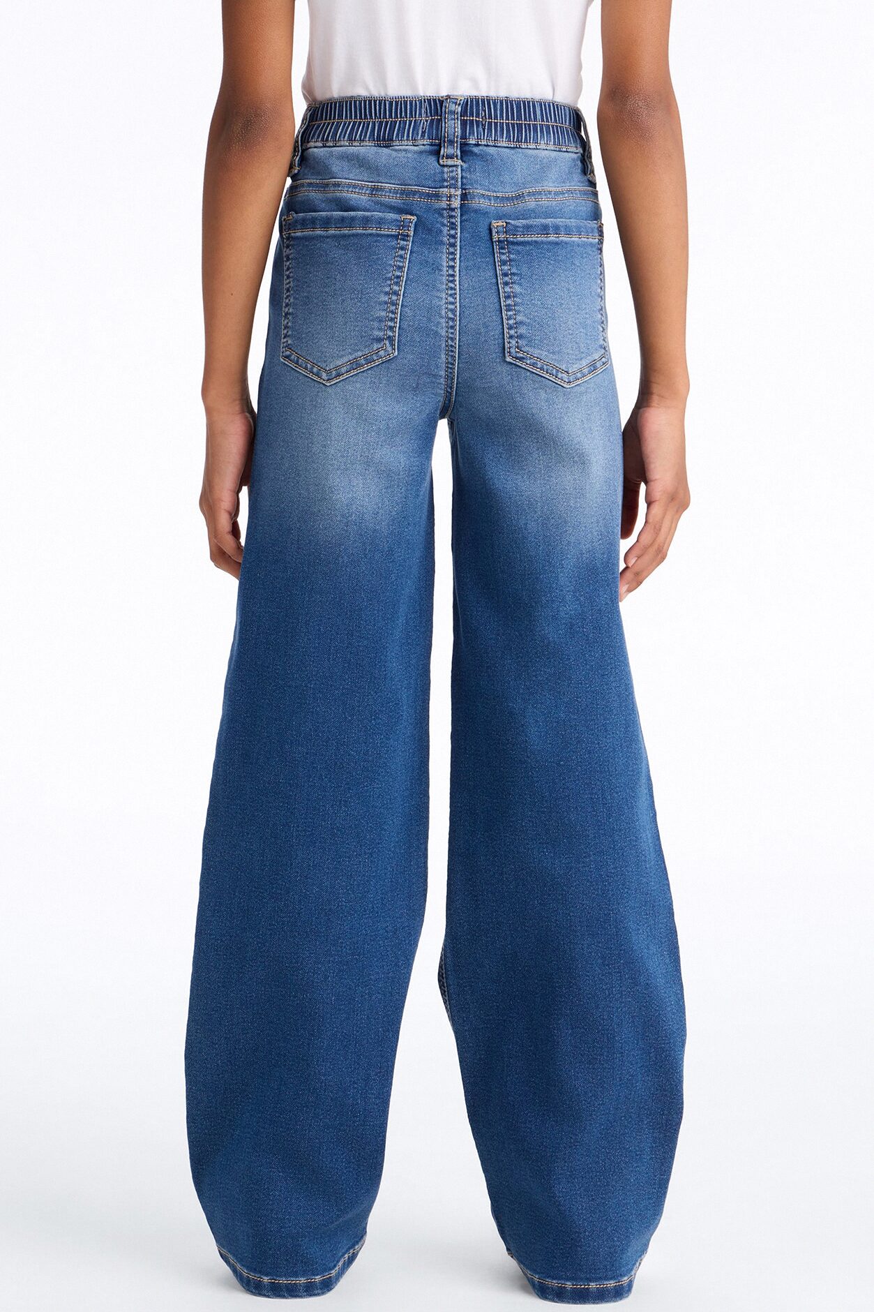 Mini Look On The Bright Side Wide Leg Jeans - Medium Wash