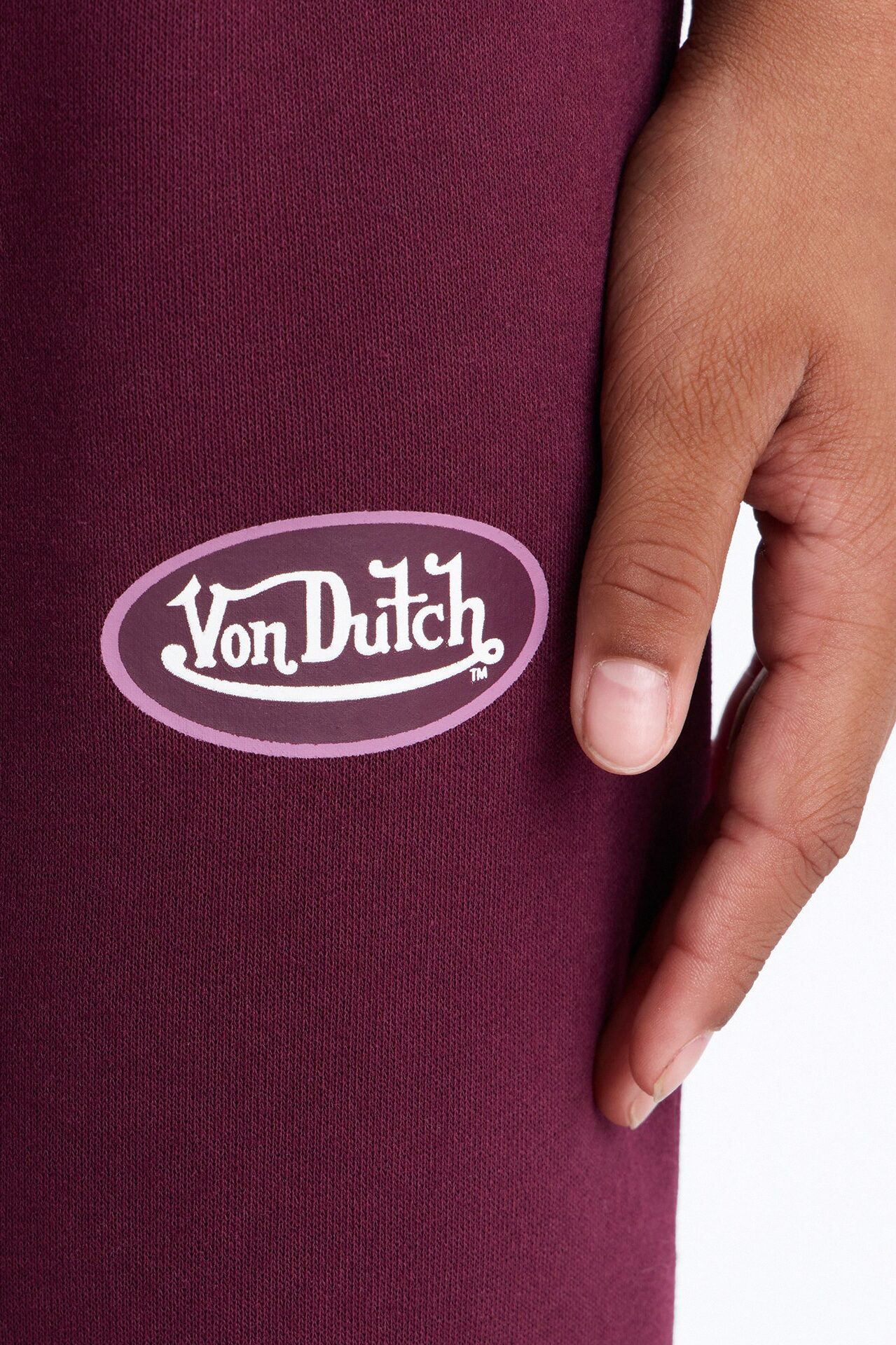 Mini Von Dutch Night Drive Flare Pants - Burgundy