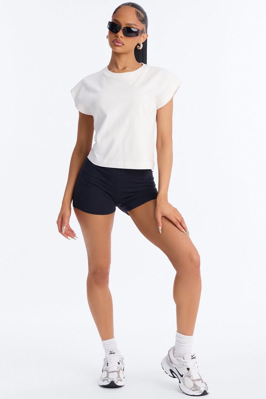 Plain Jane Mini Shorts - Navy