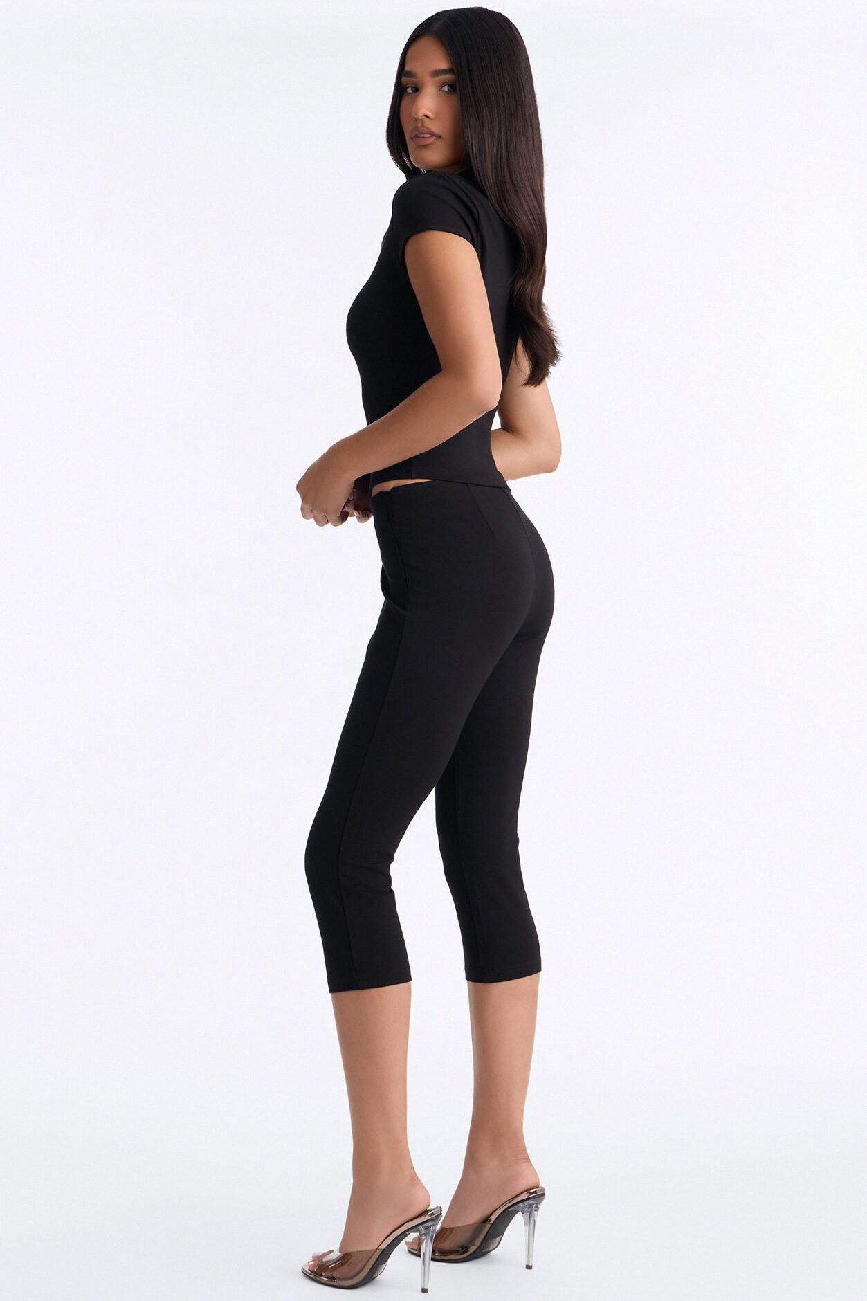 So Hooked On You Capri Set - Black