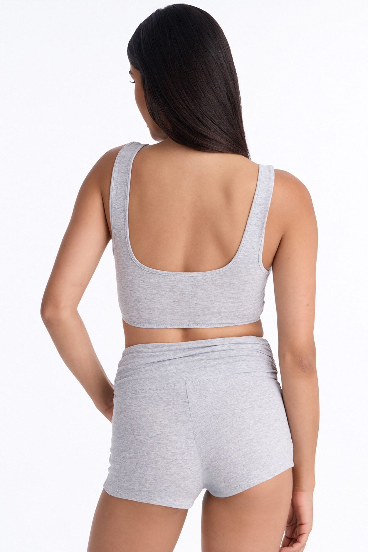 Let's Go Short Set - Heather Grey