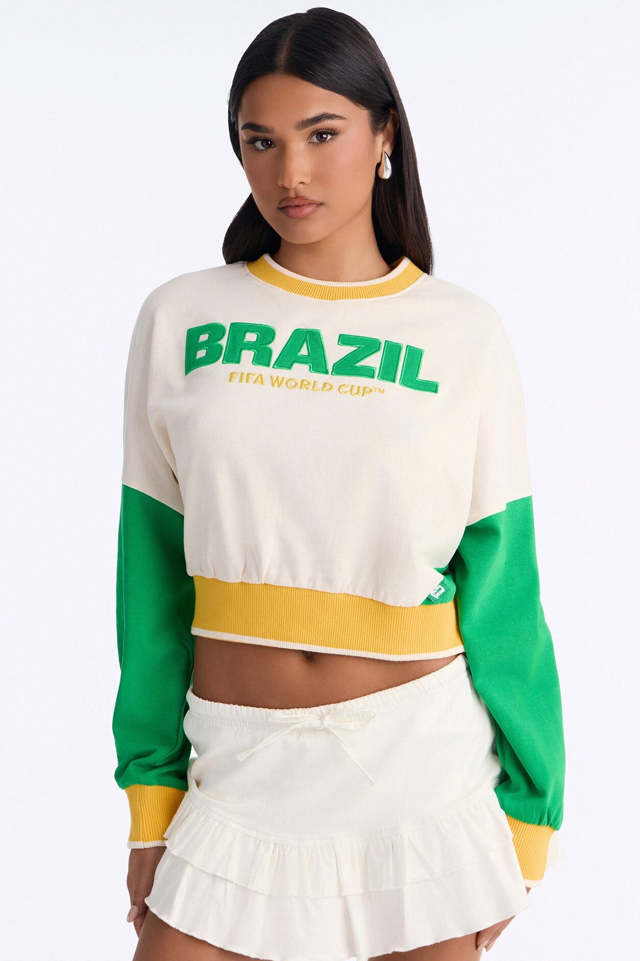 FIFA Brazil World Class Cropped Sweatshirt - Multi Color
