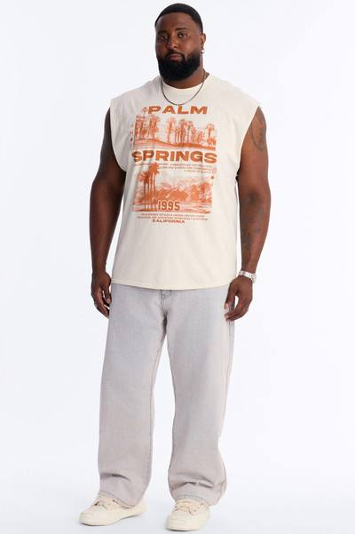 Palm Springs 1995 Muscle Tee - Natural