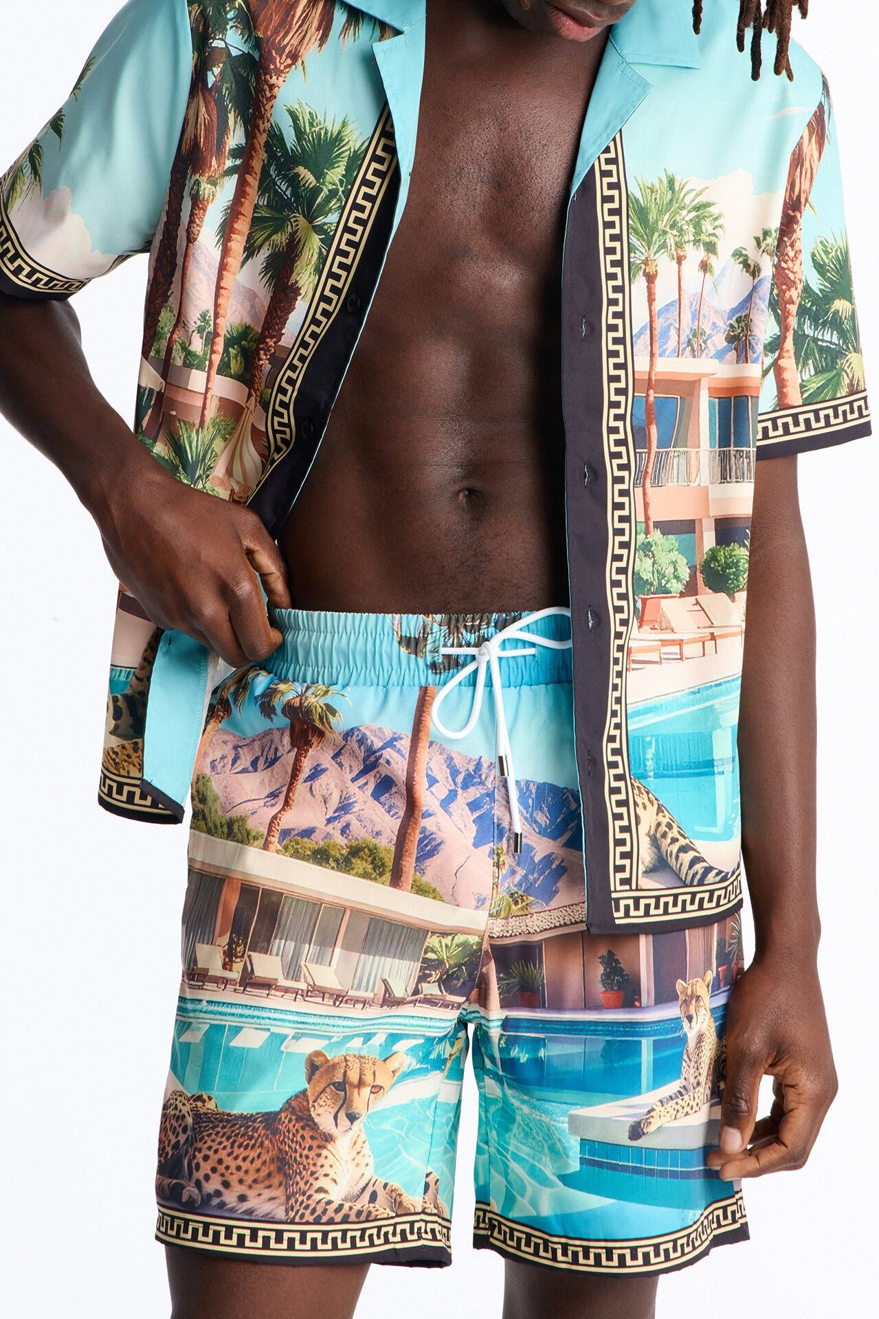 Wild Prowl Photoreal Swim Trunk 7″ - Multi Color