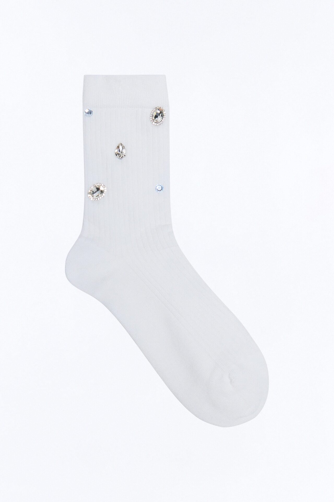 Running With The Stars Crew Socks - White