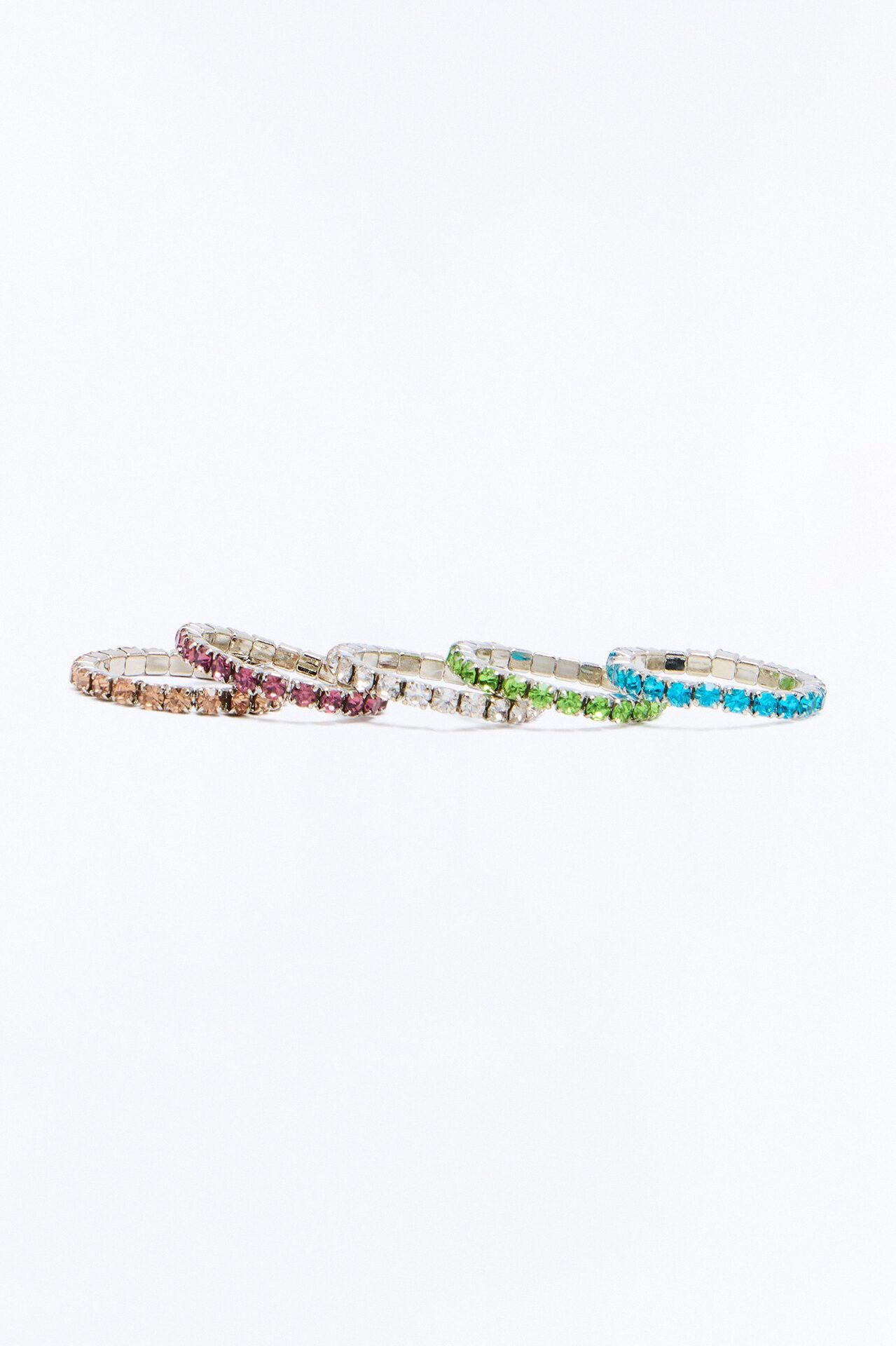 Glam Party 5 Piece Toe Ring Set - Multi Color