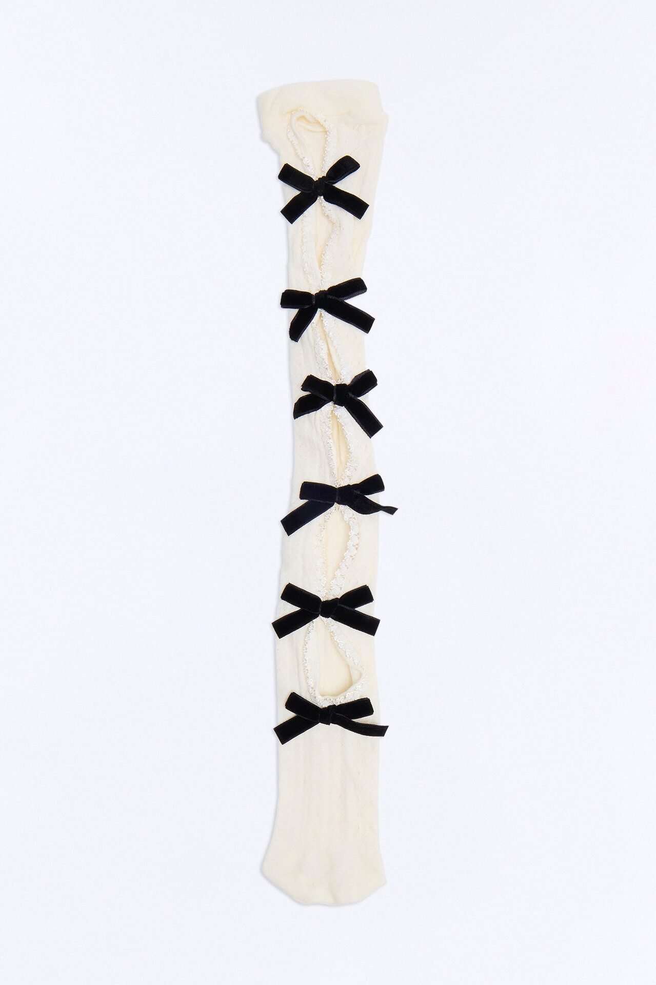 Play That Game Over The Knee Socks - White/Black