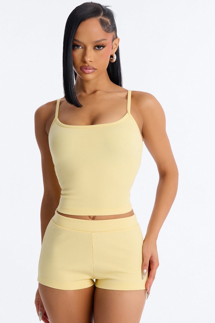 Riley Snatched Mini Short Set - Yellow