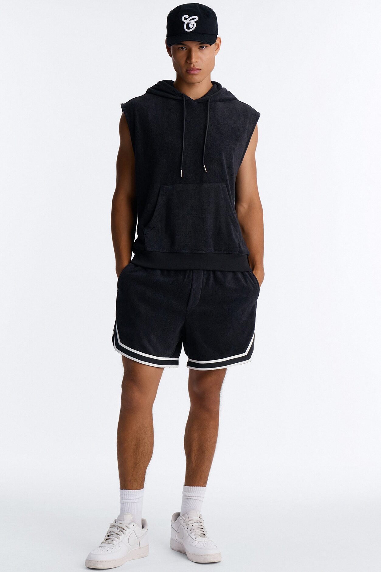 Classic Terry Cloth Short - Black