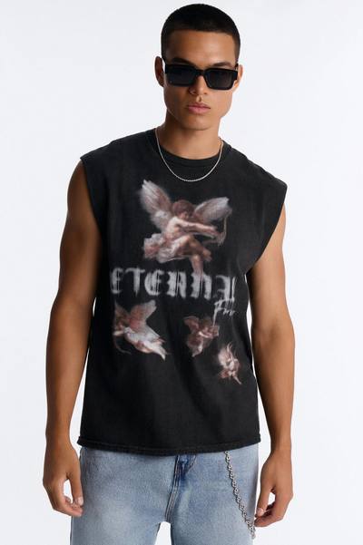 Eternal Vintage Muscle Tee - Black
