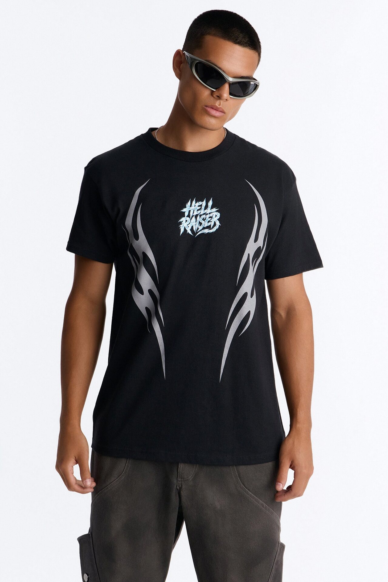 Hell Raisers Oversized Short Sleeve Tee - Black