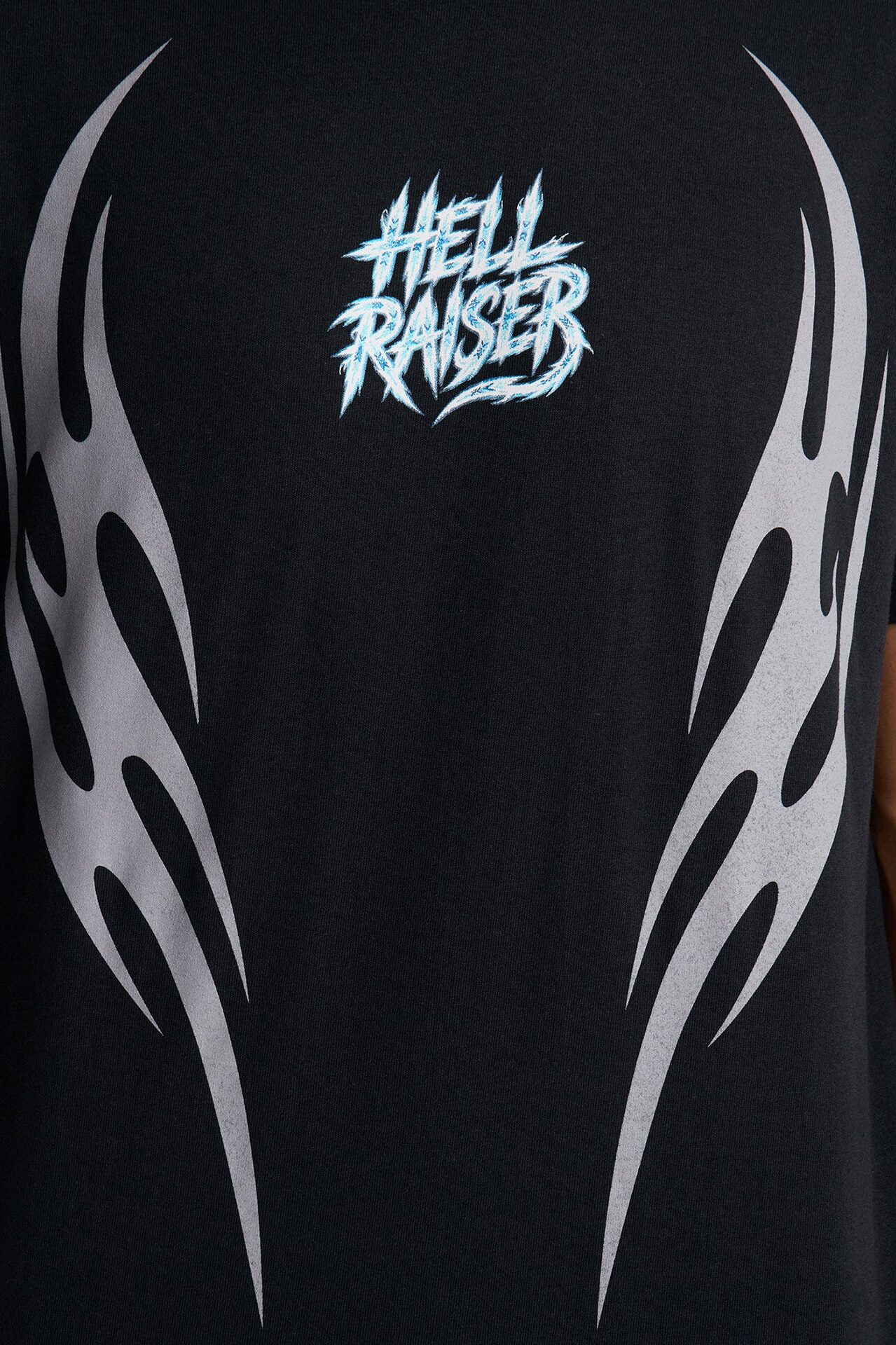 Hell Raisers Oversized Short Sleeve Tee - Black