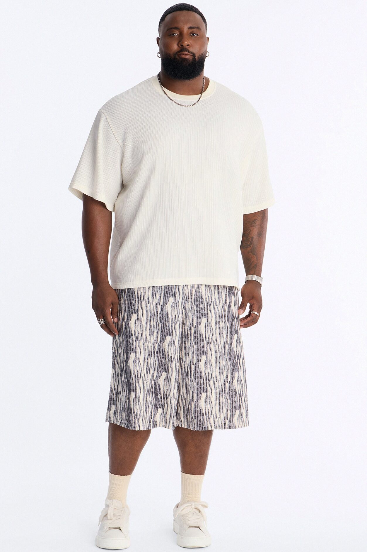 Starry Night Baggy Short - Blue/combo