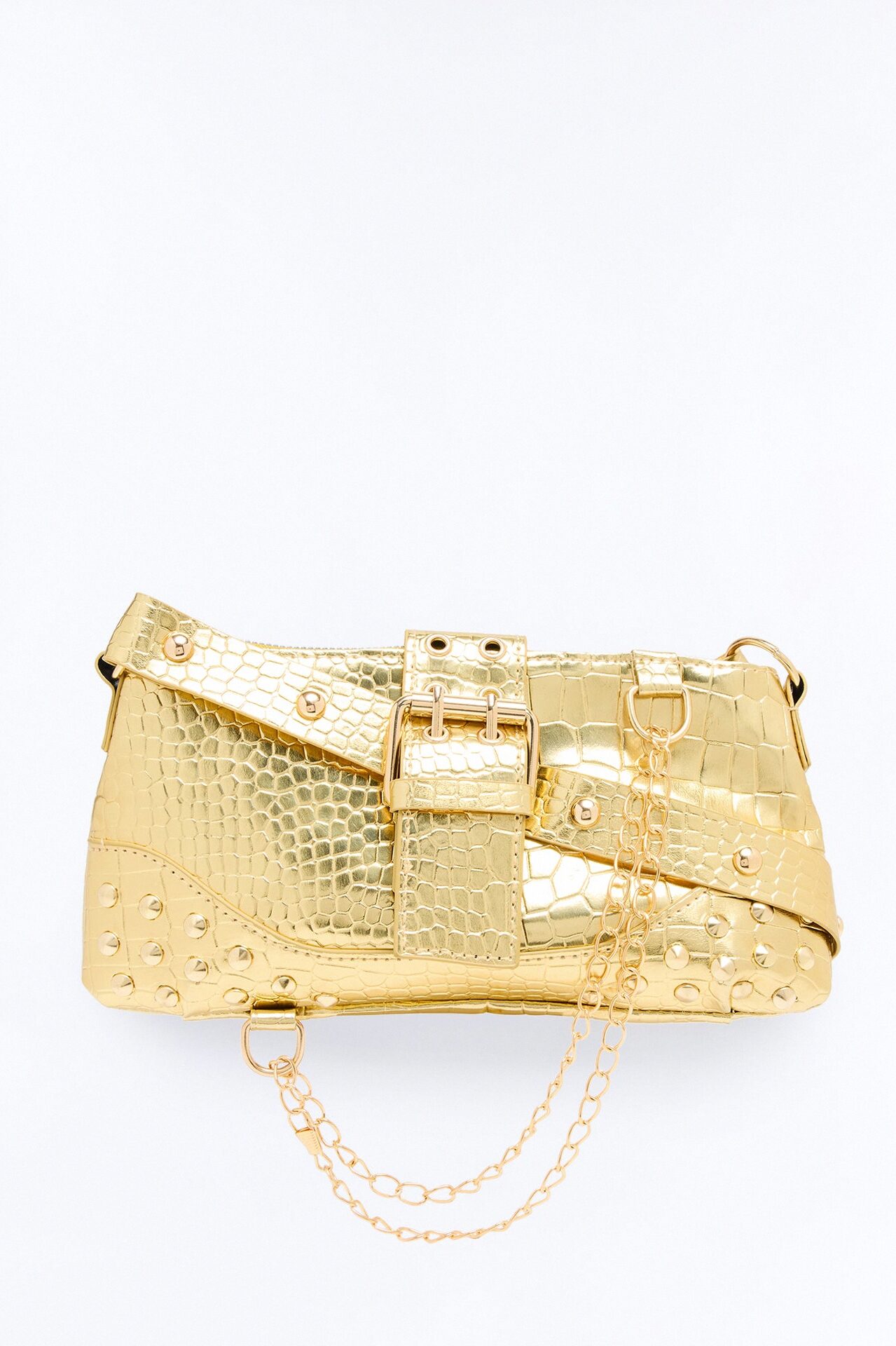 Street Style Shoulder Bag - Gold