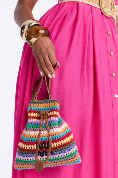 Mind Games Crochet Shoulder Bag - Multi Color