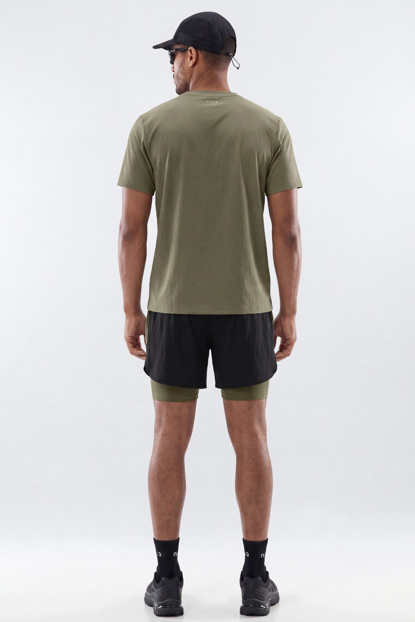 Lightweight Nylon RipStop Running Shorts - Moss