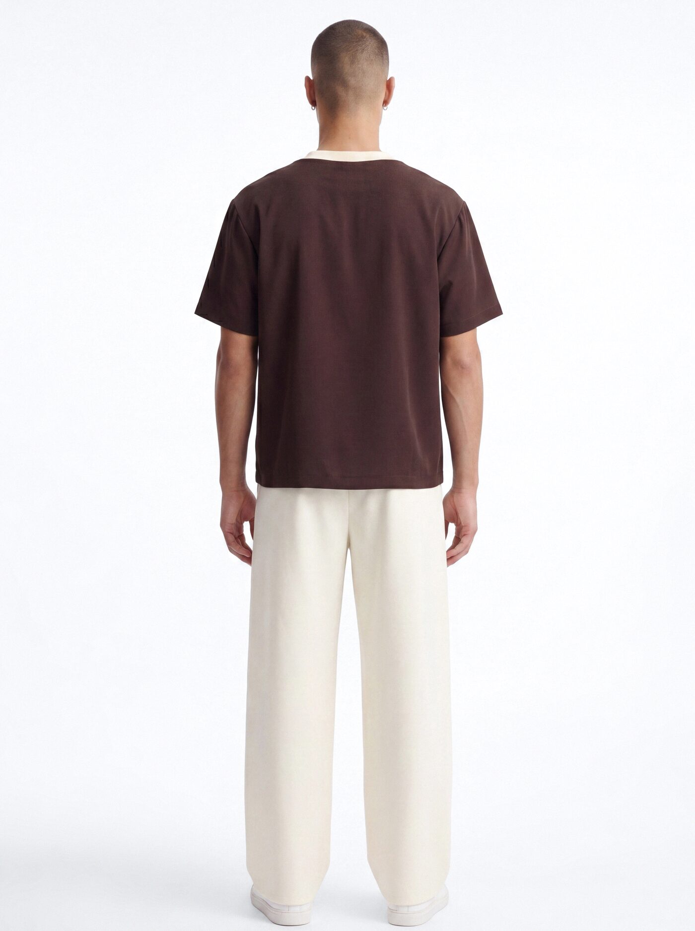Classic Essentialist Contrast Tee - Brown/combo