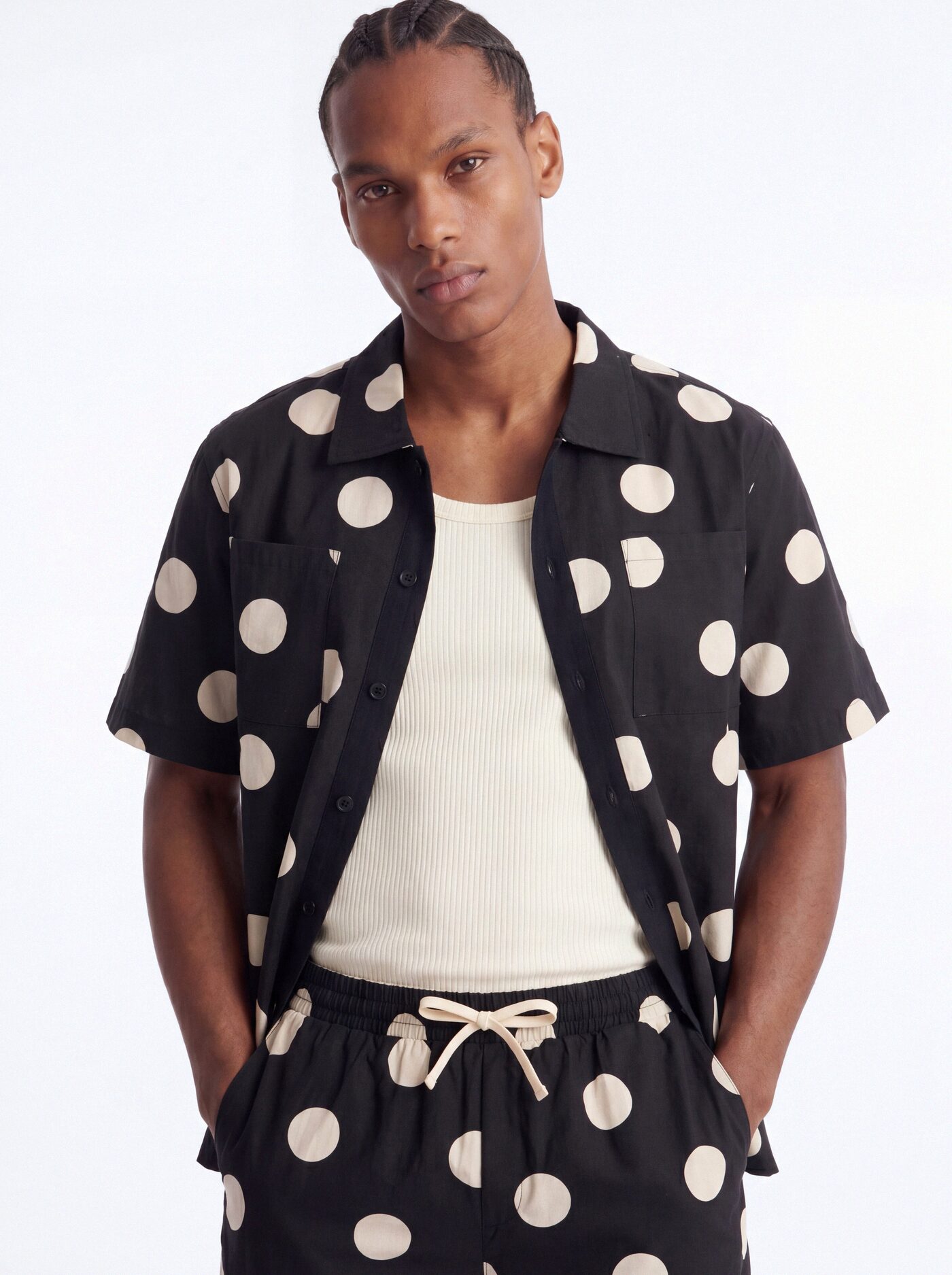 Signature Polka Dot Relaxed Short - Black/combo