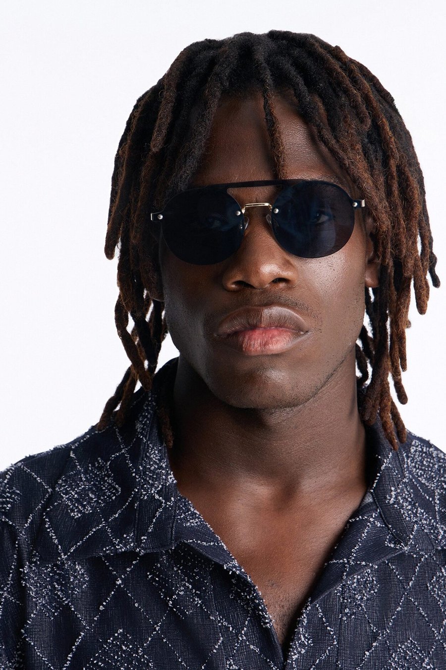 Keep Me Noted Sunglasses - Navy