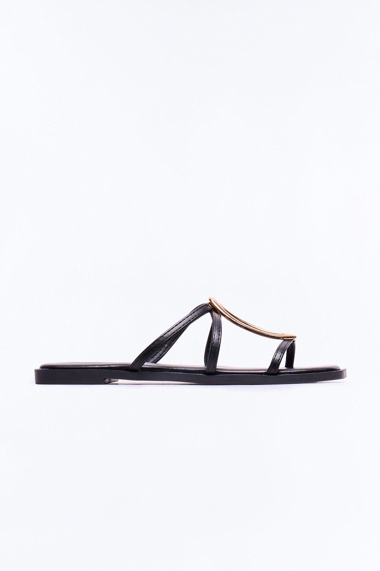 Cooler Hardware Slip On Sandals - Black/Gold