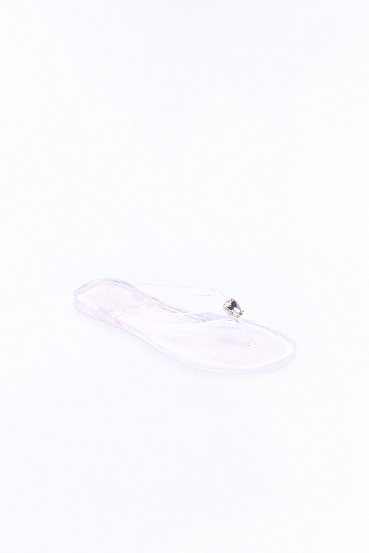 Nelia Jewel Jelly Flip Flops - Clear