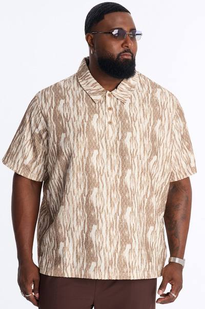 Starry Night Polo - Brown/combo