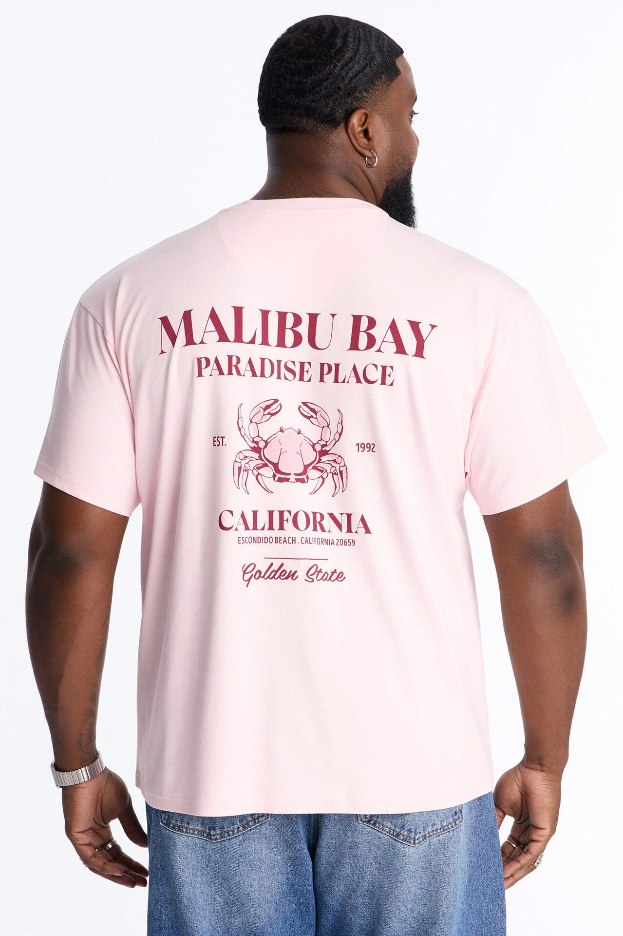 Malibu Bay Heavy Weight Short Sleeve Tee - Pink