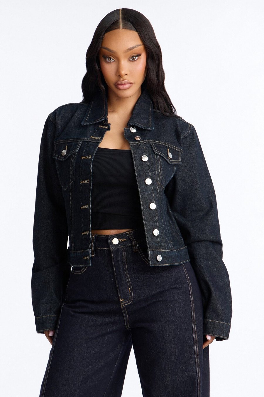 Hannah Classic Denim Trucker Jacket - Denim