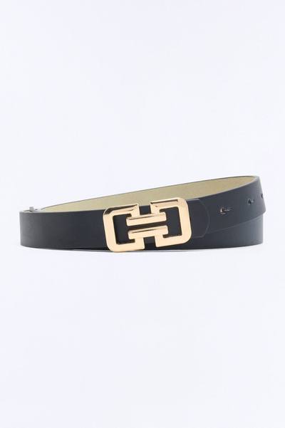 Out And About Faux Leather Belt - Black