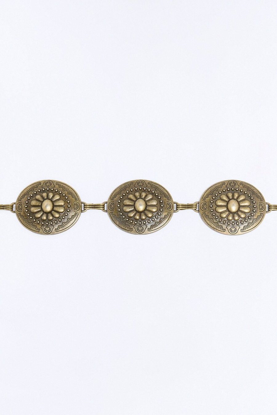 Flowers For A Ranchero Chain Belt - Gold