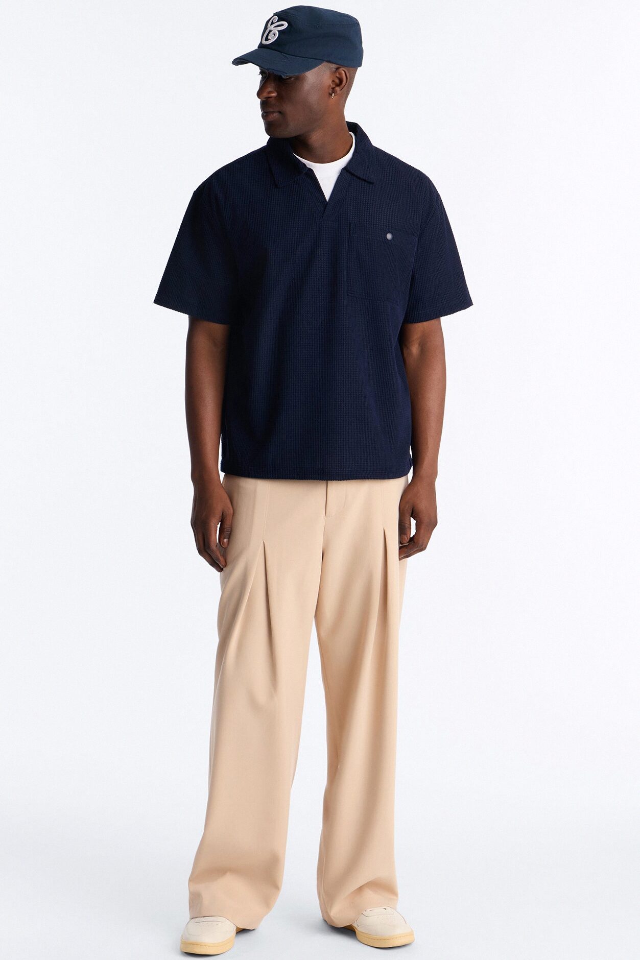 Relaxed Corvino Polo - Navy