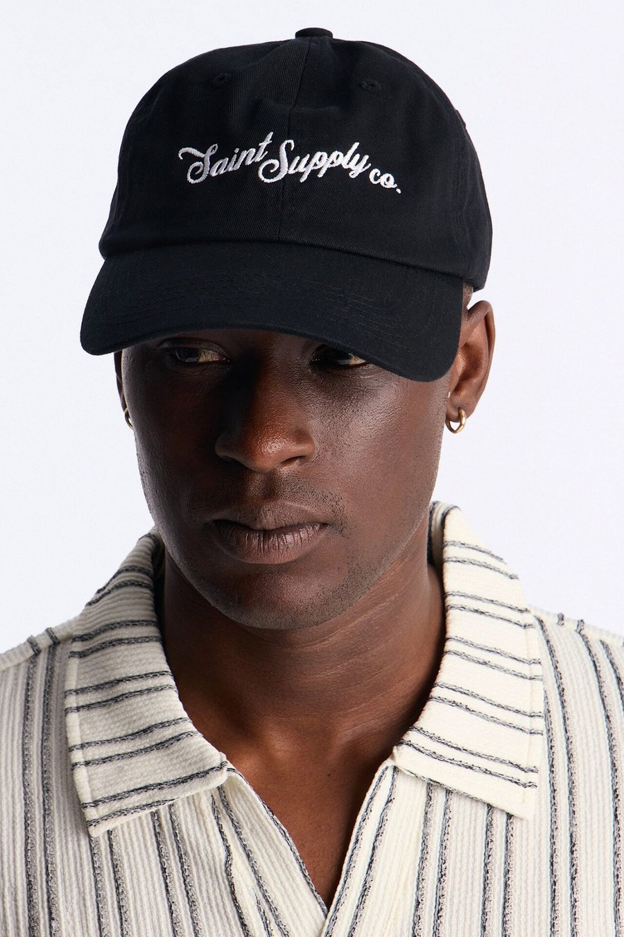 Saint Supply Co Embroidered Snapback Hat - Red
