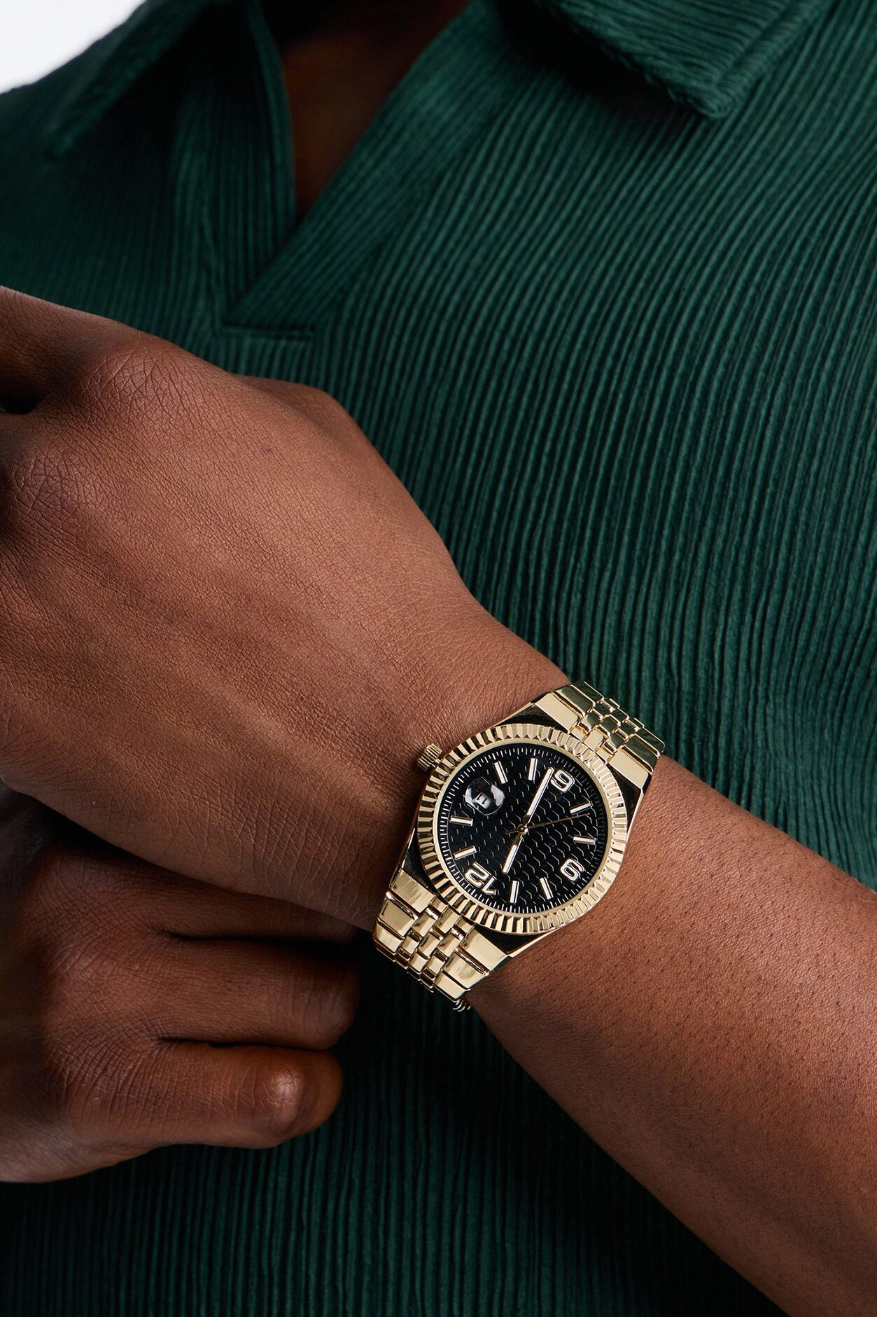 Golden Midnight Hour Watch - Gold/Black