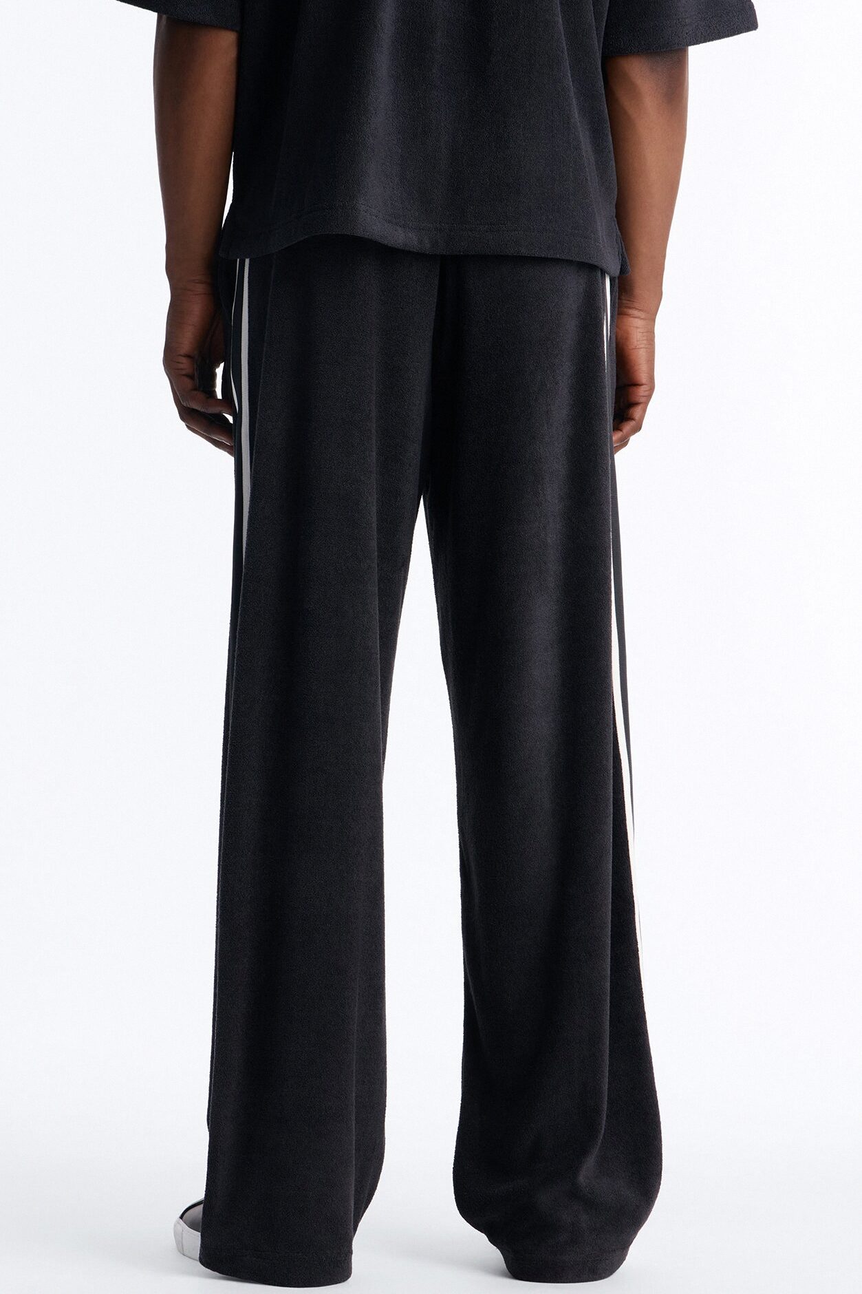Classic Terry Cloth Baggy Pant - Black/combo